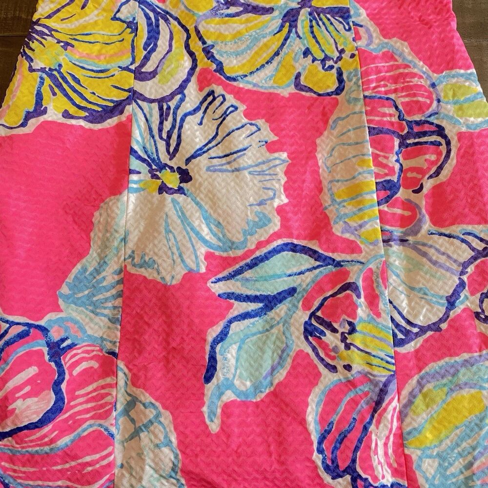Lilly Pulitzer Iggy Shift Dress Womens Size 0 Kir Royal Swept By The Tides EUC! - Picture 3 of 13